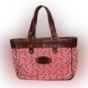 EUC Celine Red and Brown Tote Bag